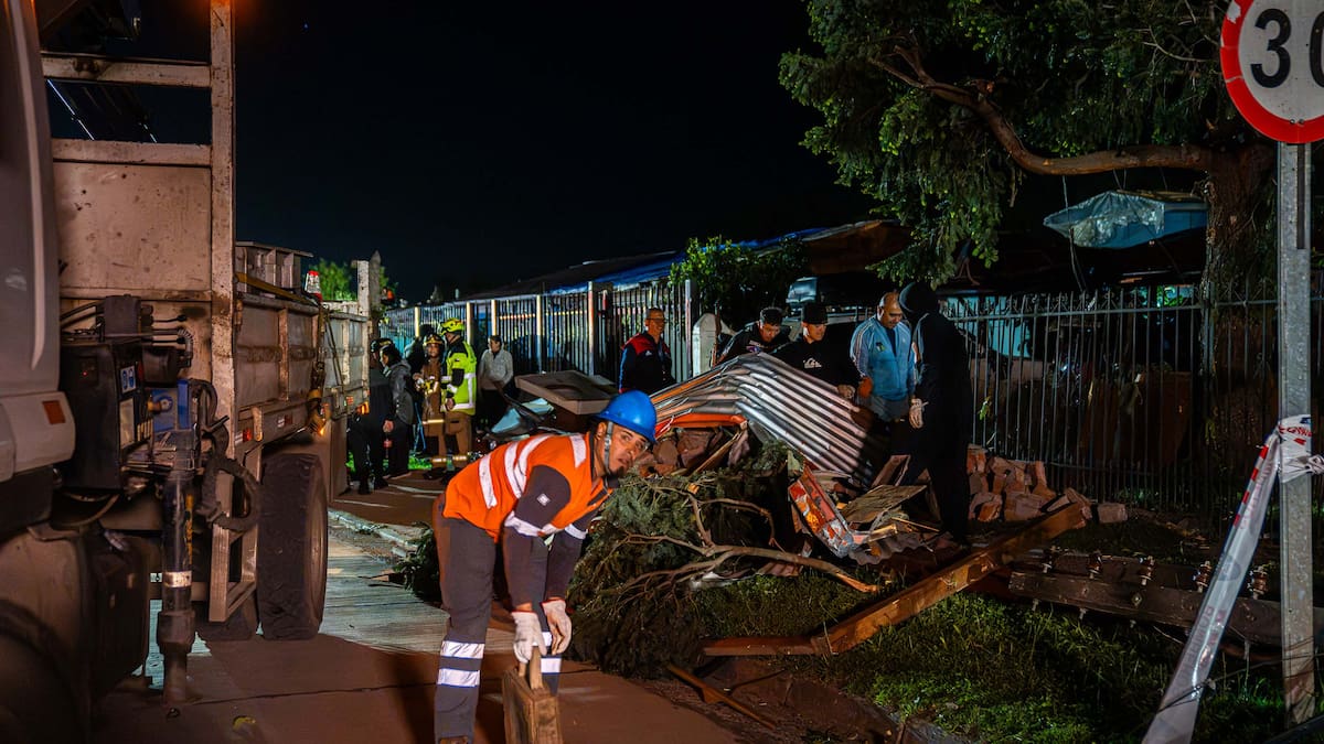 Sin alerta previa y con graves daños: el día después en Requínoa tras el paso del tornado EF2