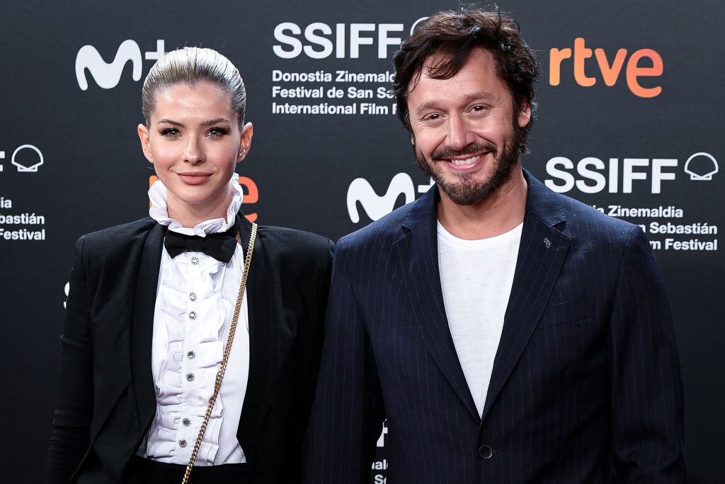 SAN SEBASTIAN, SPAIN - SEPTEMBER 22: (L-R) Maria Eugenia Suarez and Benjamin Vicuna attend 'La Trinchera Infinita (The Endless Trench)' premiere during 67th San Sebastian Film Festival at Kursaal, San Sebastian on September 22, 2019 in San Sebastian, Spain. (Photo by Carlos Alvarez/Getty Images)