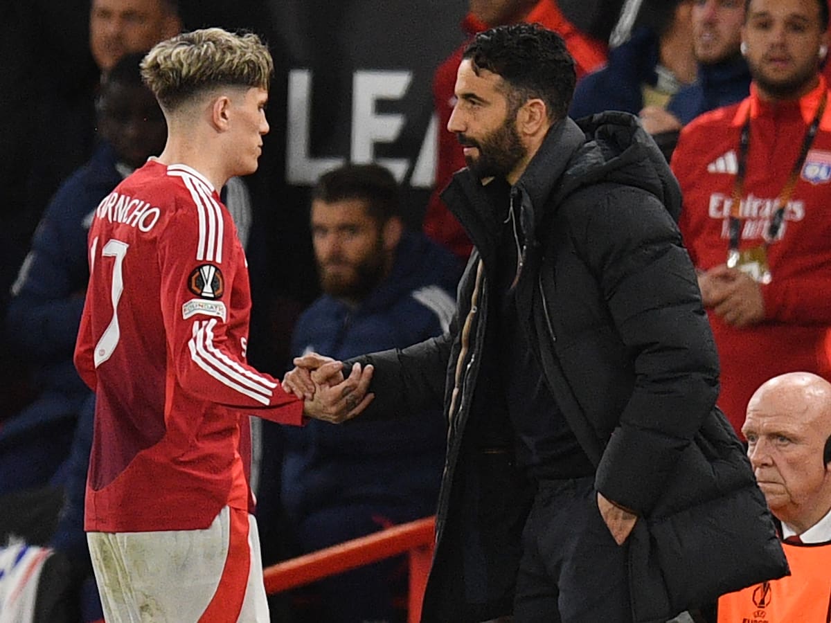 Tensión en el United: el fuerte cruce de palabras entre Garnacho y su DT tras perder la final de la Europa League