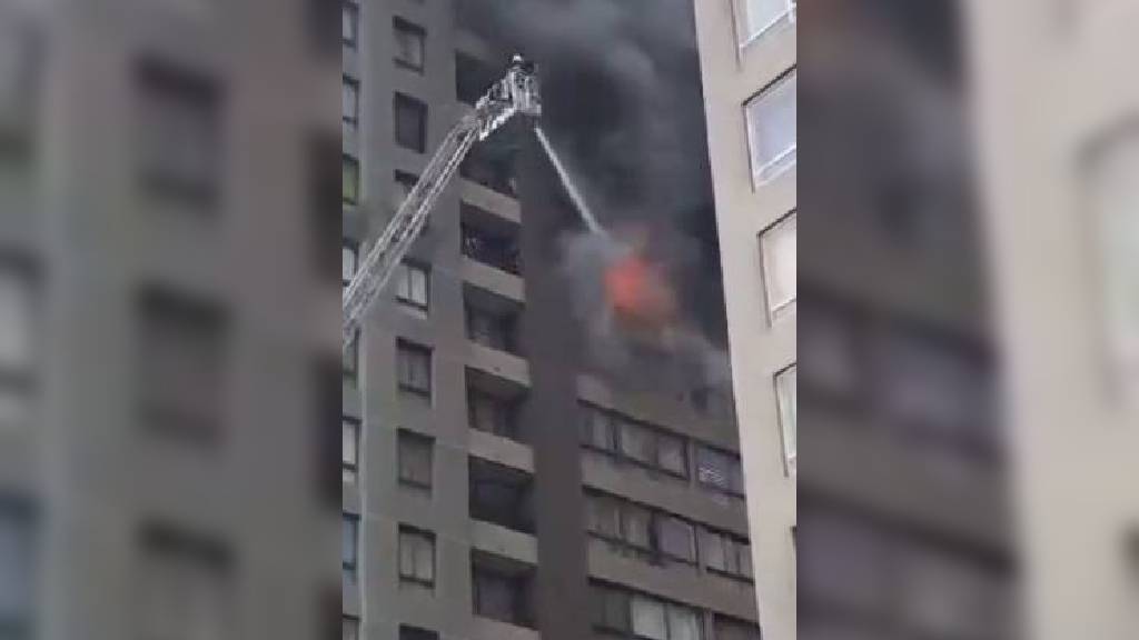Incendio en Santiago