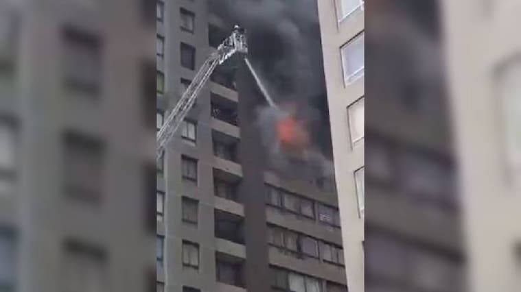 Incendio en Santiago