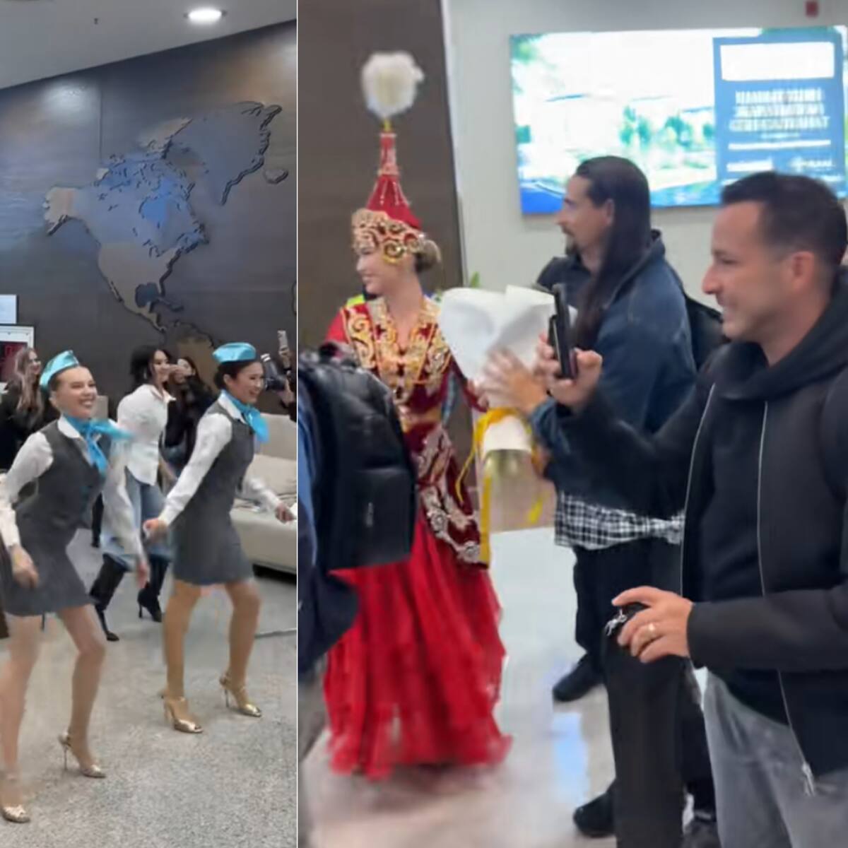La espectacular recepción a los Backstreet Boys en el aeropuerto de la capital de Kazajistán
