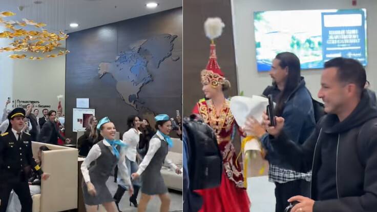 La espectacular recepción a los Backstreet Boys en el aeropuerto de la capital de Kazajistán