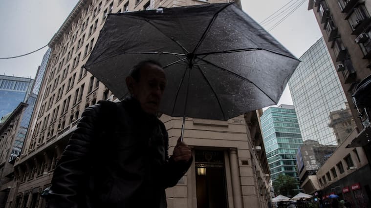 Lluvia en Santiago