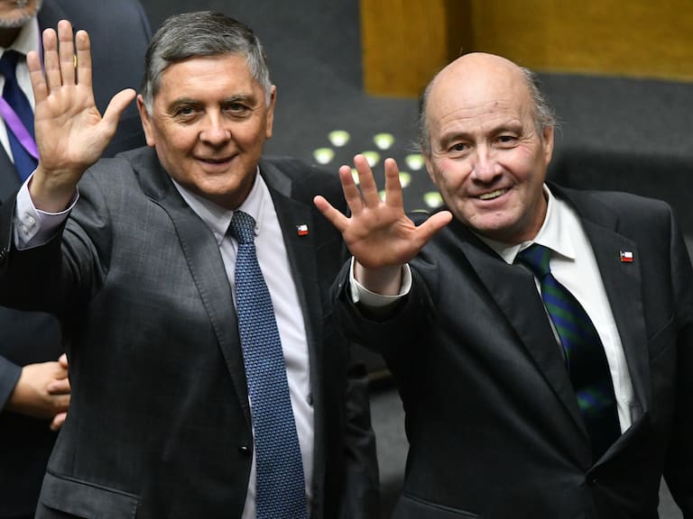 Los ministros Jorge Quiroz y Claudio Alvarado