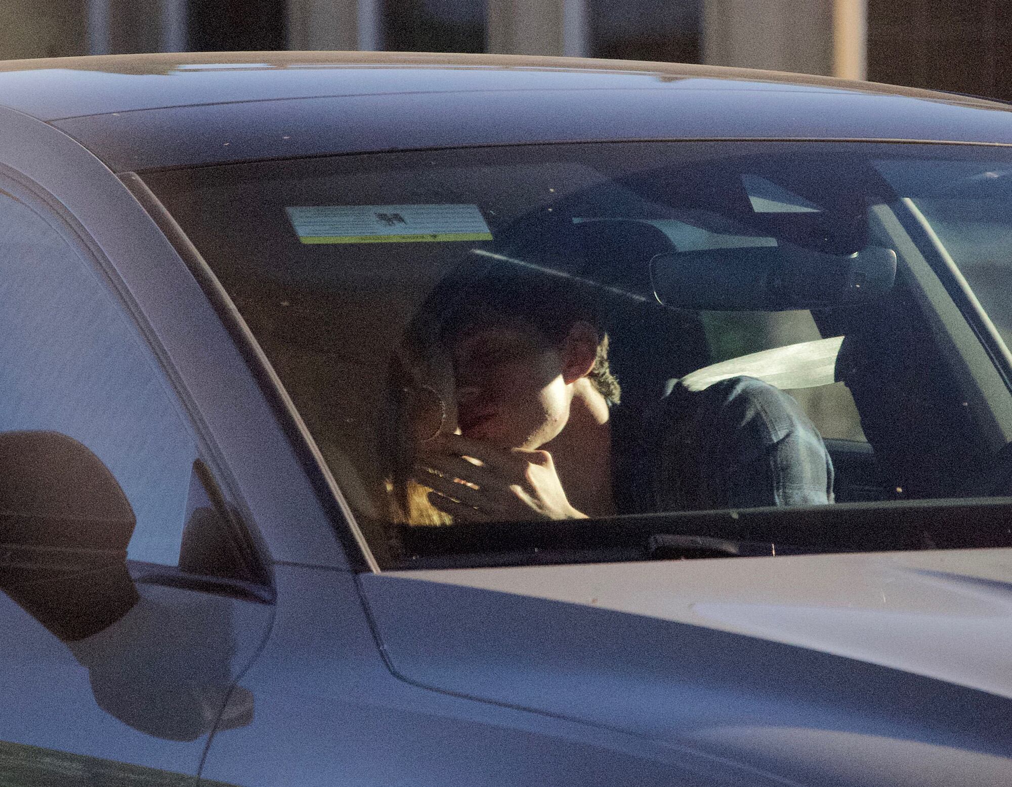 Zendaya y Tom Holland en el auto. Fuente: Page Six