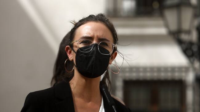 14 de Marzo de 2022/SANTIAGOLa Ministra Vocera de Gobierno,Camila Vallejo, realizó un punto de prensa al termino del primer comité político en el Palacio de La Moneda.
FOTO:CRISTOBAL ESCOBAR/AGENCIAUNO