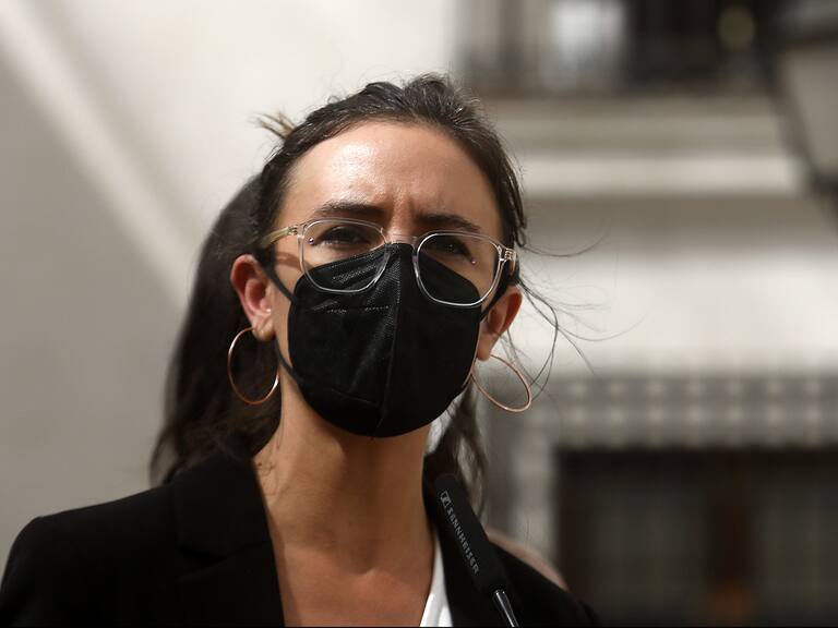 14 de Marzo de 2022/SANTIAGOLa Ministra Vocera de Gobierno,Camila Vallejo, realizó un punto de prensa al termino del primer comité político en el Palacio de La Moneda.
FOTO:CRISTOBAL ESCOBAR/AGENCIAUNO