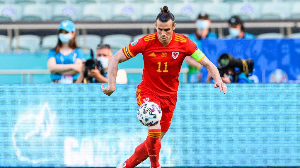BAKU, AZERBAIJAN - JUNE 12: Gareth Bale of Wales in action during the UEFA Euro 2020 Championship Group A match between Wales and Switzerland on June 12, 2021 in Baku, Azerbaijan. (Photo by Marcio Machado/Getty Images)