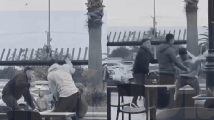 Imágenes sensibles: violenta pelea entre vendedores ambulantes termina con hombre apuñalado en La Serena