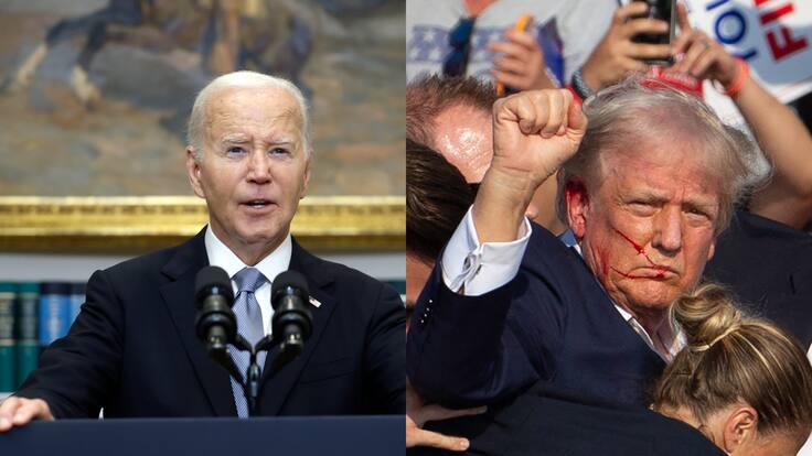 “La política no debería ser un campo de muerte”: Joe Biden llama a los políticos a “bajar la temperatura” luego del atentado a Donald Trump