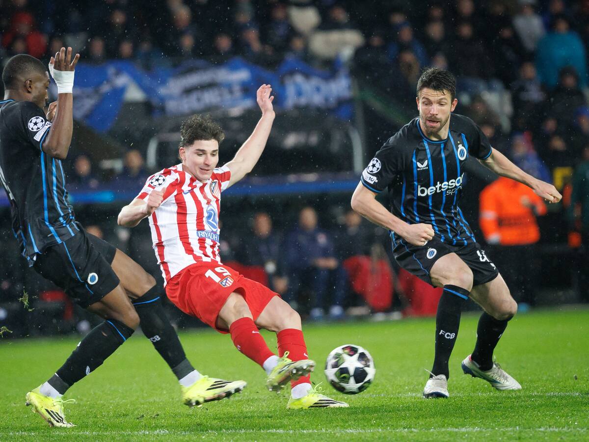 El Atlético no aprende en Champions: desperdicia su ventaja ante el Brujas y se jugará todo en la vuelta de los playoffs