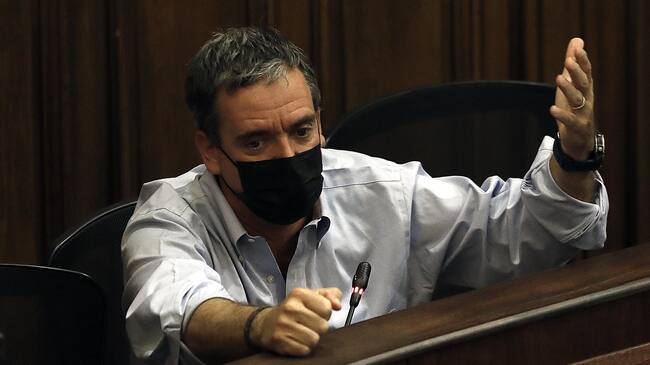 02 de Marzo de 2022/ SANTIAGOEl convencional,Felipe Harboe, durante la Comisión Derechos Fundamentales, que se lleva a cabo en el Ex Congreso de Santiago.
FOTO: CRISTÓBAL ESCOBAR /AGENCIAUNO
