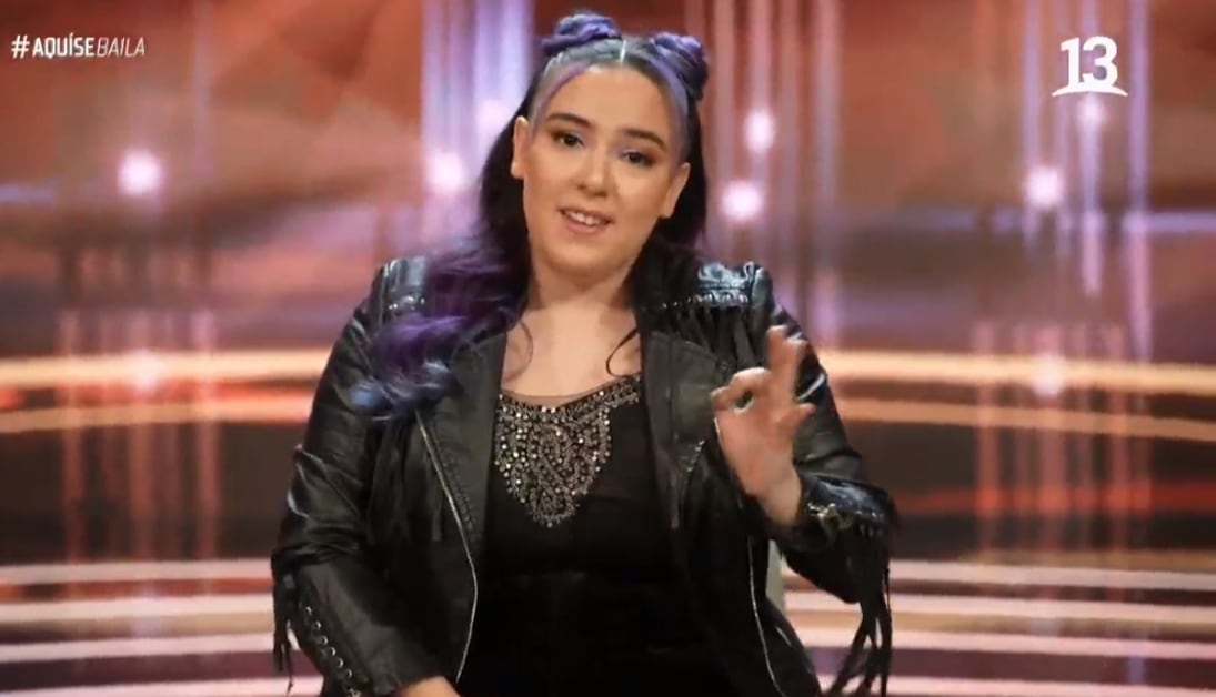 Christell debutó en Aquí se baila | Captura Canal 13