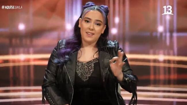 Christell debutó en Aquí se baila | Captura Canal 13