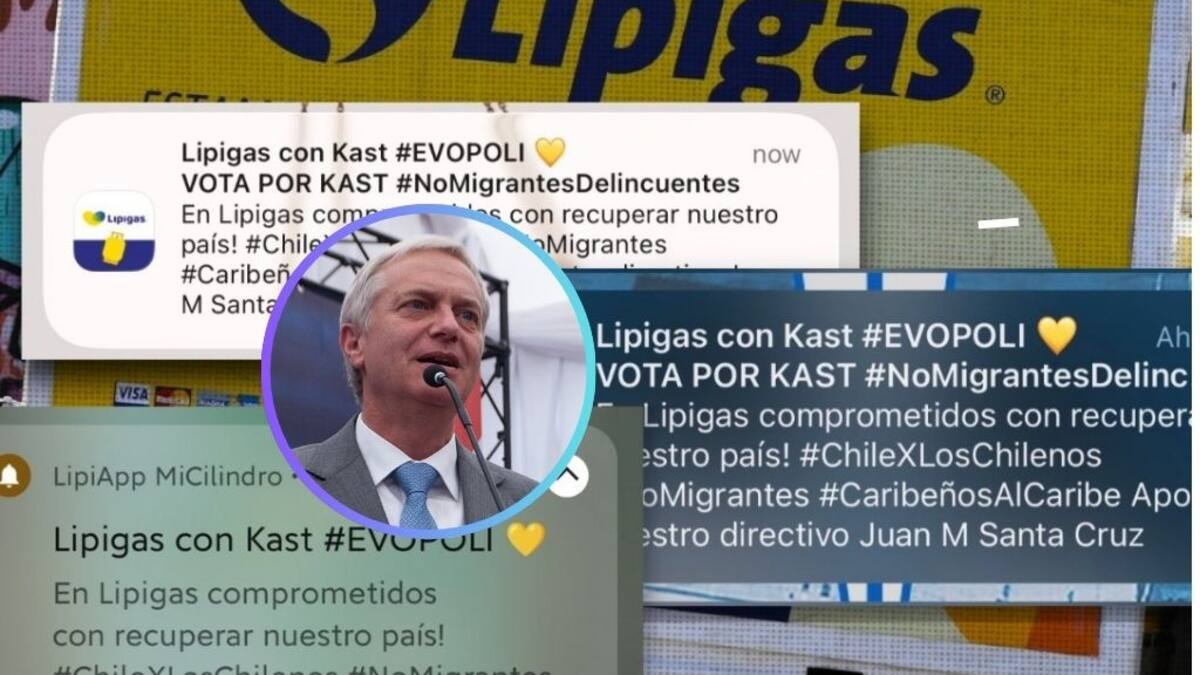 Por sabotaje informático: Lipigas ingresa denuncia tras mensajes en el que llamaban a votar por Kast