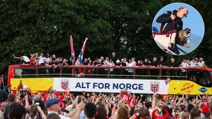 Con Haaland mostrando un peculiar souvenir: la multitudinaria recepción al plantel de Noruega tras su exitoso Mundial 2026