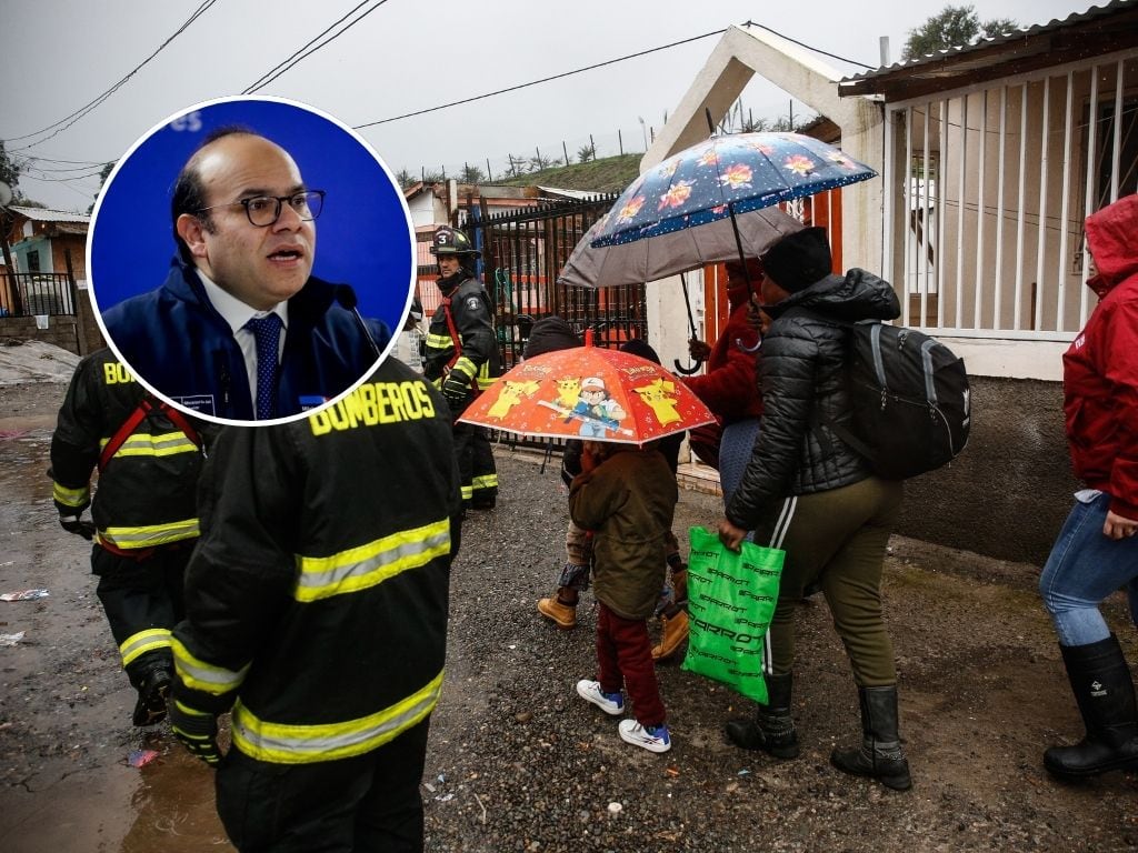 Lluvia en la Región Metropolitana: Gobierno prepara evacuación preventiva de campamentos por riesgo de crecidas