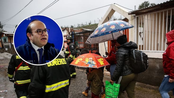 Lluvia en la Región Metropolitana: Gobierno prepara evacuación preventiva de campamentos por riesgo de crecidas