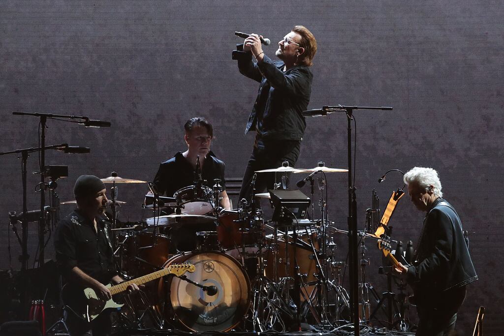 La banda U2 durante un concierto en la ciudad australiana de Sídney
