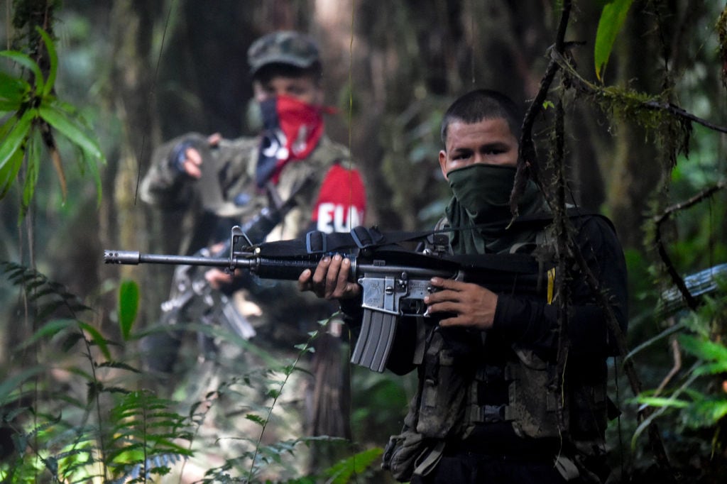 Integrantes del Ejército de Liberación Nacional de Colombia