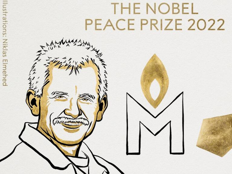 Otorgan Premio Nobel de la Paz a activista bielorruso Ales Bialiatski y dos organizaciones de Derechos Humanos de Rusia y Ucrania