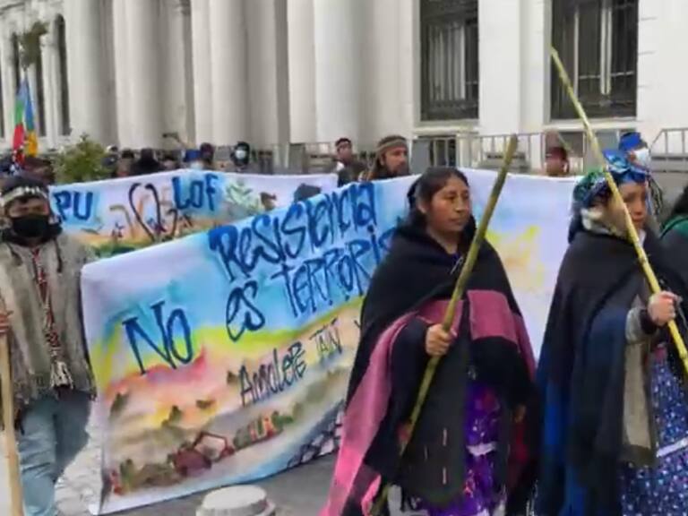 Grupos mapuche protestan contra constituyentes originarios