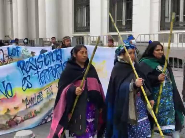 Grupos mapuche protestan contra constituyentes originarios
