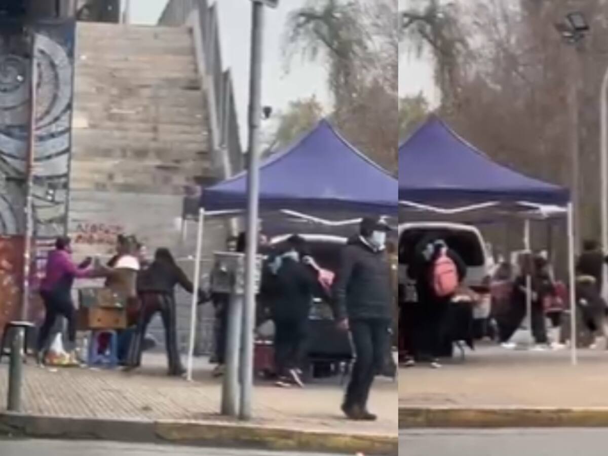 Un herido a bala deja pelea entre Carabineros y comerciantes ambulante en el Parque O’Higgins