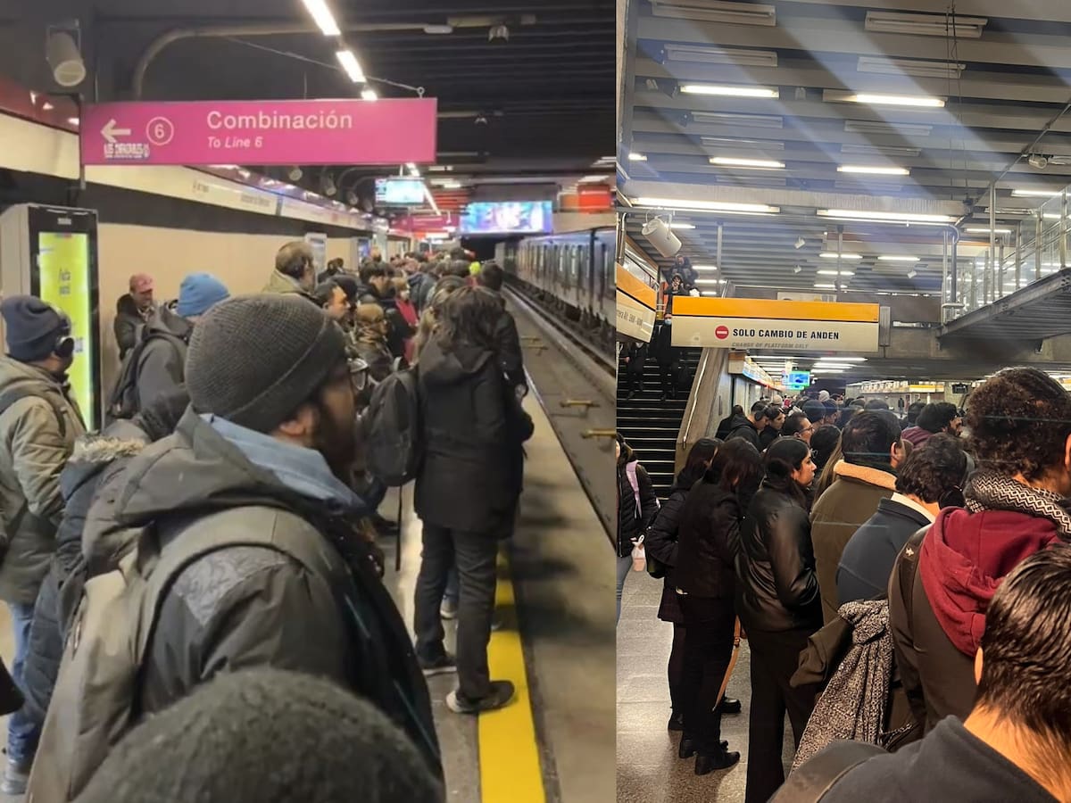 Usuarios del Metro de Santiago reportan retrasos en frecuencia del servicio