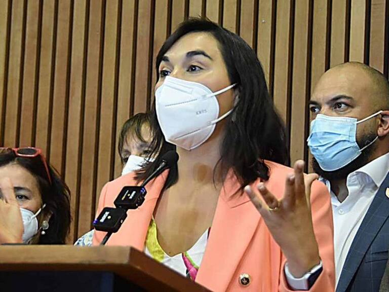 15 MARZO 2022 / TEMUCOMinistra del Interior, Izkia Siches realiza conferencia de prensa por los hechos ocurridos ataque perpetrado por desconocidos en el paso Quecherehuas, comuna de Ercilla en la intendencia de Temuco.
FOTO:HECTOR ANDRADE /AGENCIAUNO