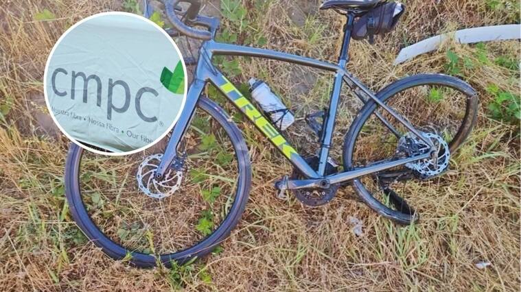 Foto de bicicleta de Facebook Bio Bio | Foto de CMPC de Agencia UNO