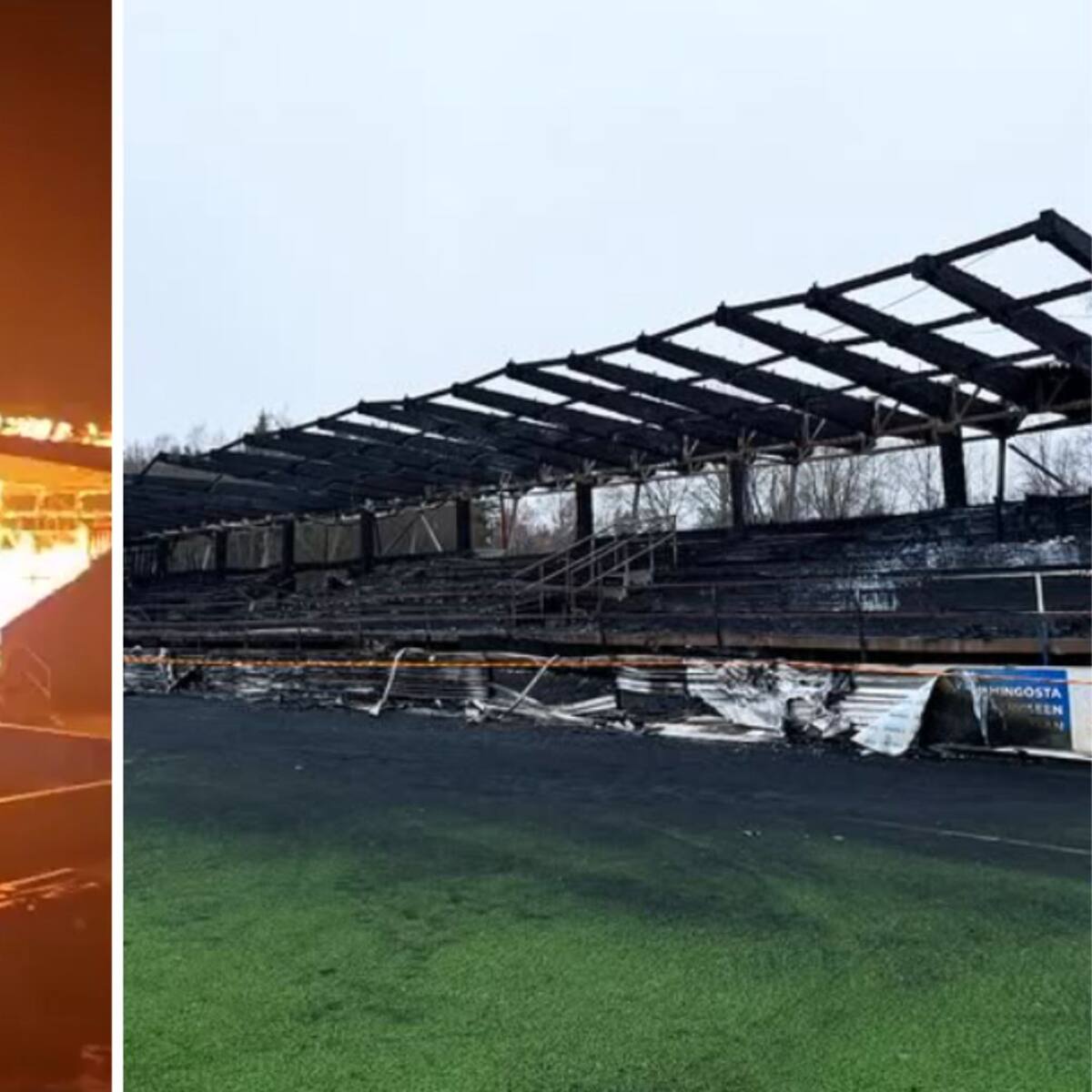 Impacto en el fútbol: hinchas incendian el estadio de emblemático club tras perder la categoría
