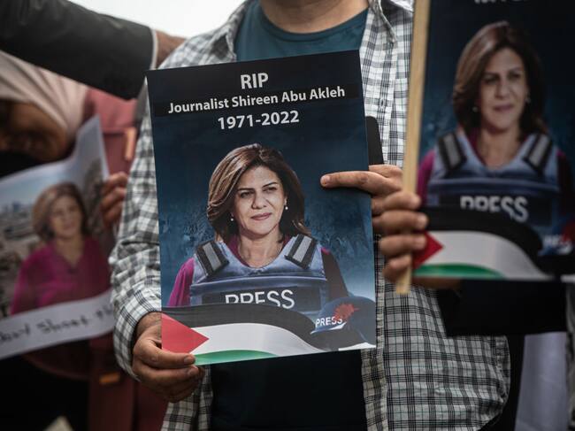 Protesta en Londres por el asesinato de la periodista