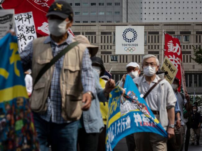 Habitantes de Tokio protestan en contra de los Juegos Olímpicos