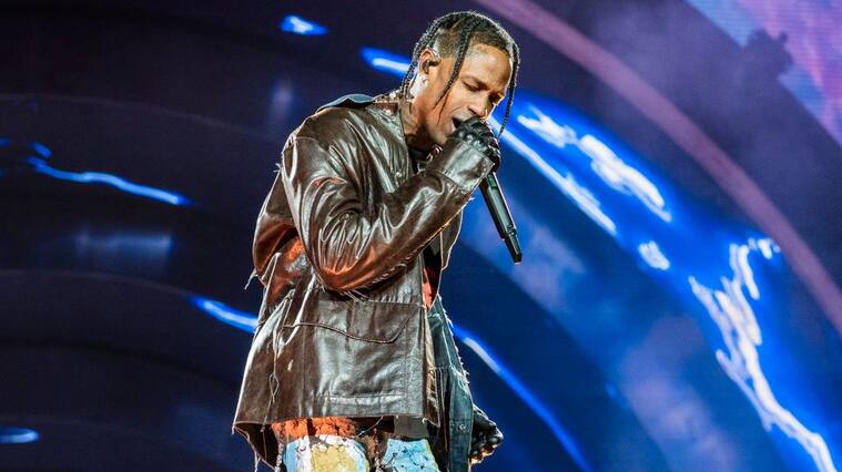 HOUSTON, TEXAS - NOVEMBER 05: Travis Scott performs during 2021 Astroworld Festival at NRG Park on November 05, 2021 in Houston, Texas. (Photo by Erika Goldring/WireImage,)