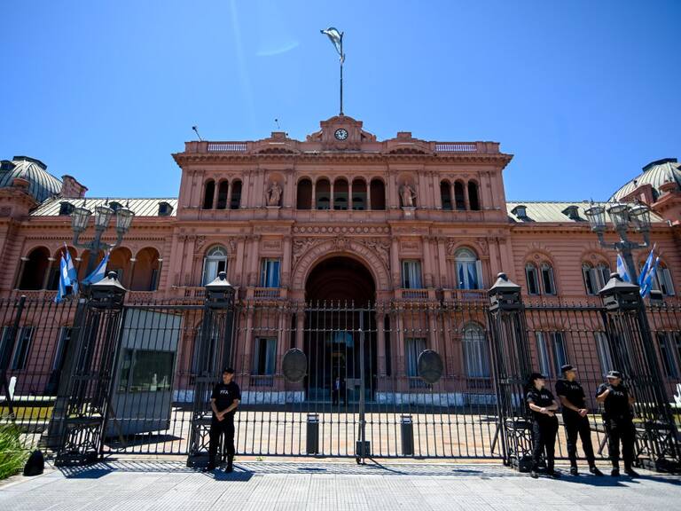 Imagen del palacio de gobierno Casa Rosada en la ciudad de Buenos Aires de Argentina