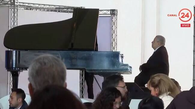 Valentín Trujillo previo a la ceremonia en La Moneda.