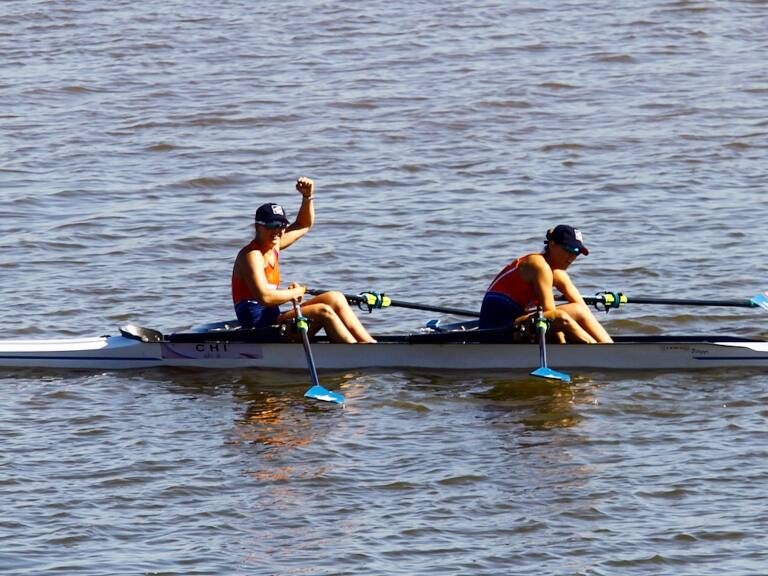 El remo aporta otros dos oros a la cosecha del Team Chile en los Juegos Sudamericanos 2022