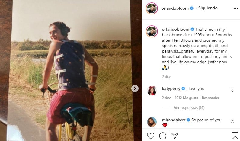 Instagram Orlando Bloom.