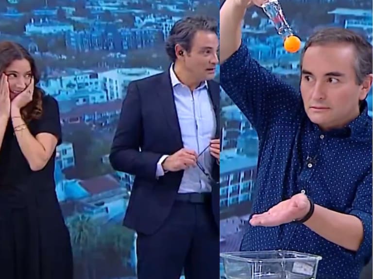El divertido chascarro que sufrió presentador en Mega: experimento en vivo terminó mal