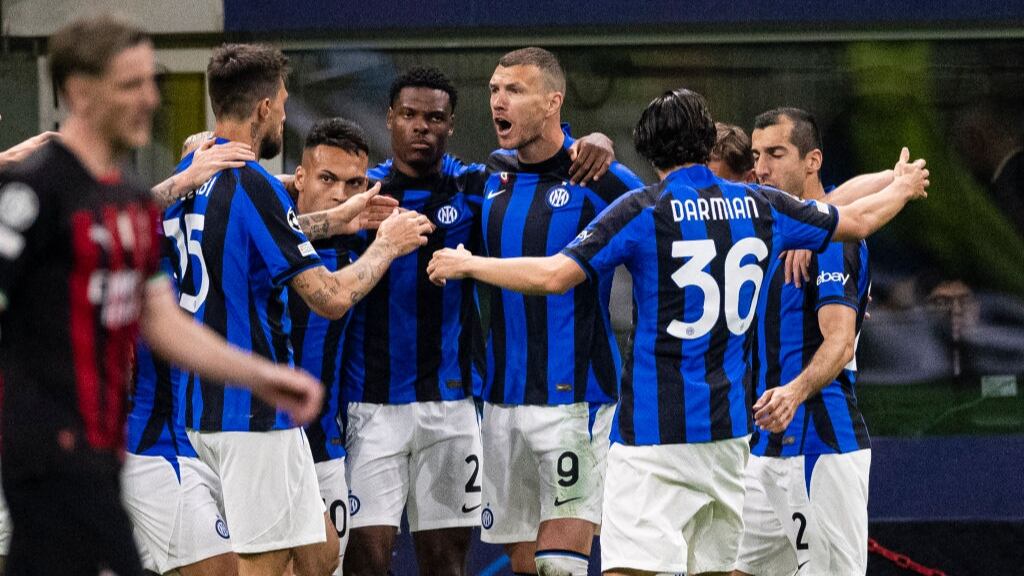 Inter golpea de entrada al AC Milán y saca ventaja en la semifinal de Champions League