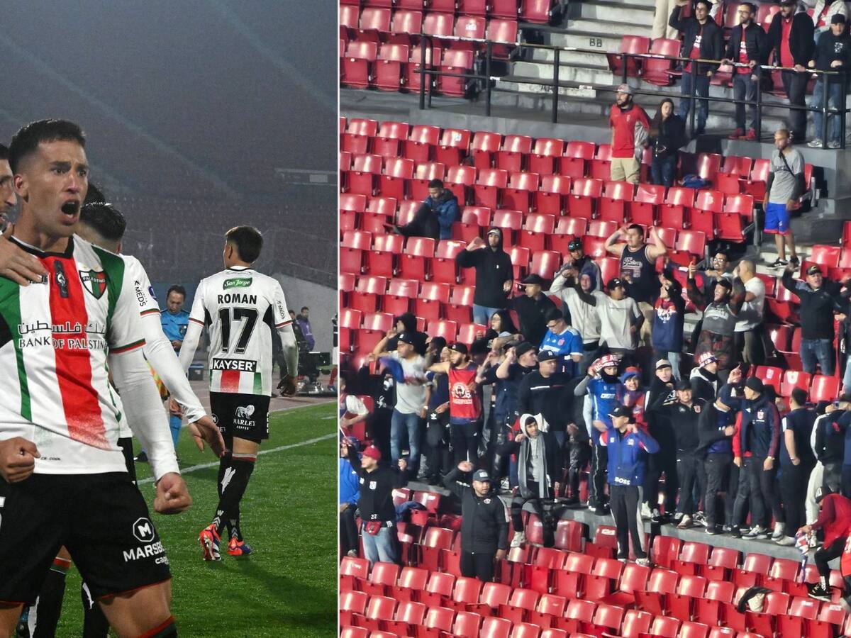 Hinchas de la U fueron captados apoyando al DIM y así reaccionaron en Palestino: “Los tenemos identificados...”
