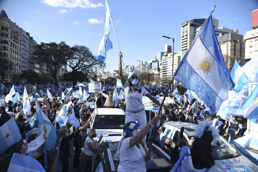 Protestas anti coronavirus en Buenos Aires