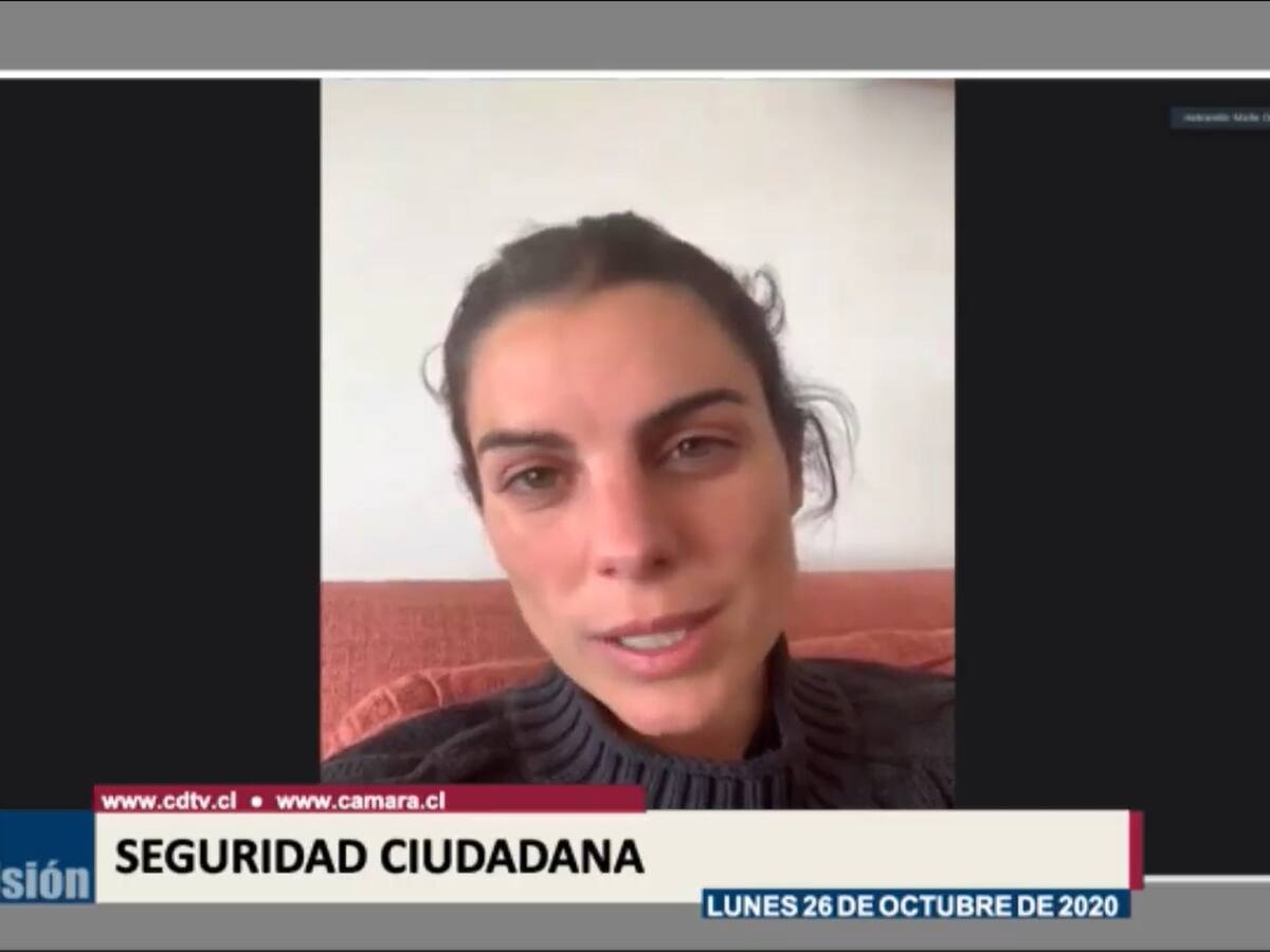 Diputada Maite Orsini reapareció de manera telemática en la Cámara tras haber dado positivo en examen PCR