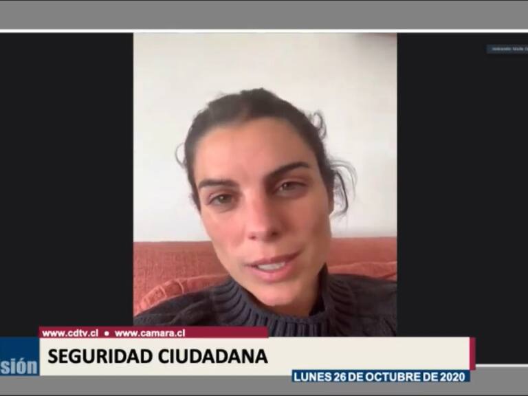 Diputada Maite Orsini reapareció de manera telemática en la Cámara tras haber dado positivo en examen PCR