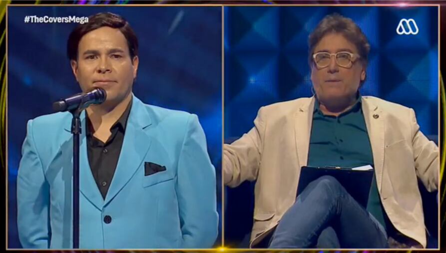 Agustín Maluenda «Pastelito» como José José en The Covers | Capura Mega
