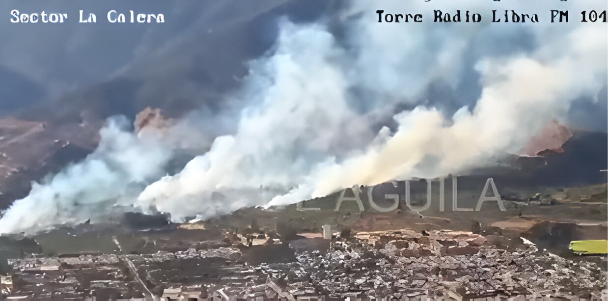 Incendio forestal en La Calera