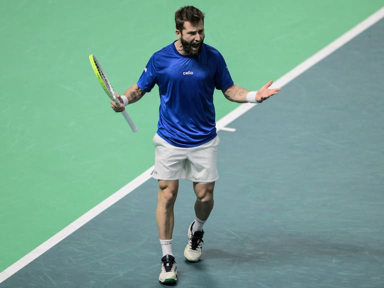 ¿Genialidad o estupidez? La particular jugada de Corentin Moutet que condenó a Francia en Copa Davis