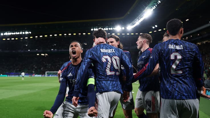 Arsenal sobrevive en Portugal con un agónico gol para seguir soñando en la Champions League